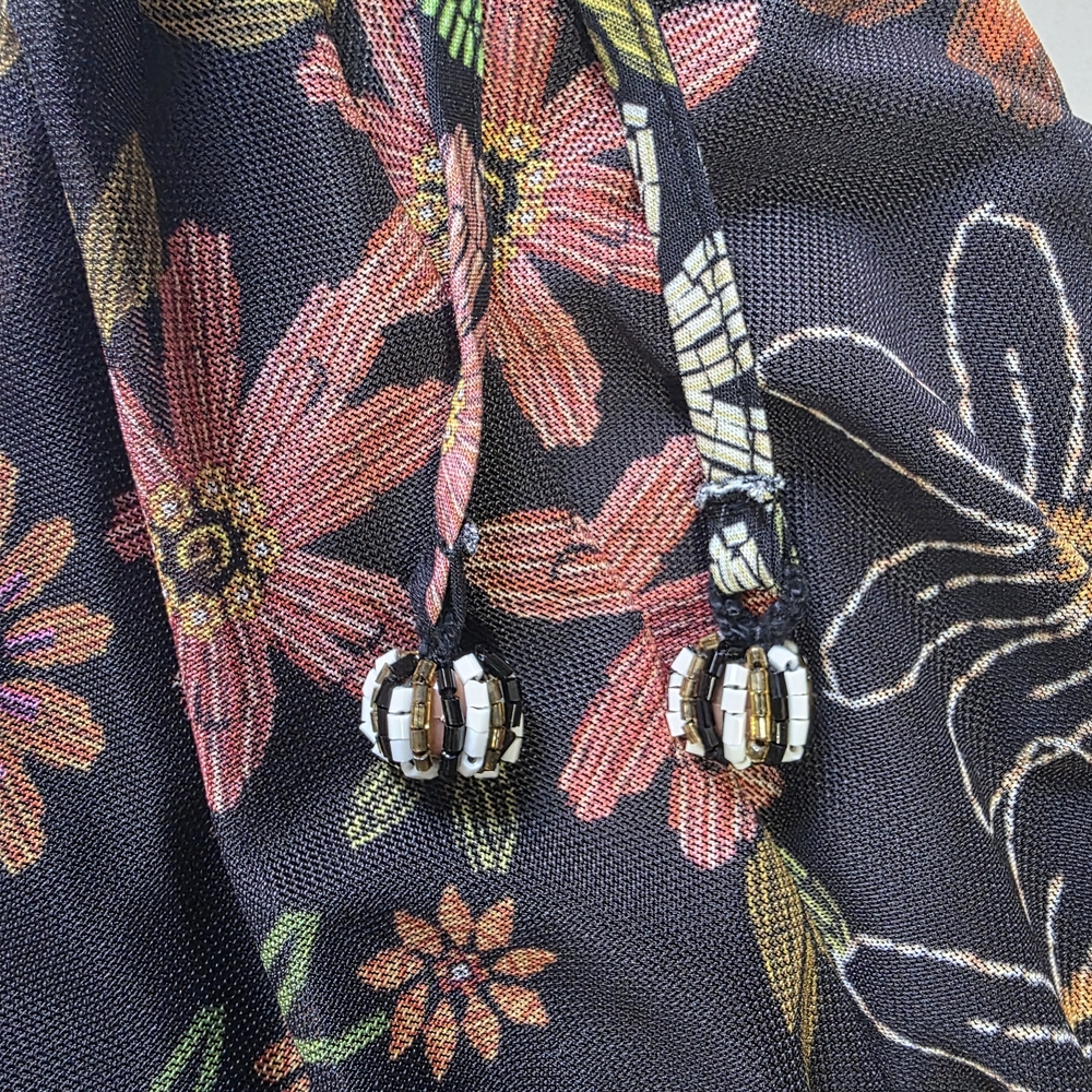 FARM Rio Floral Maxi Dress - Black and Pink - Picture 6 of 7